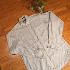 2/$10  Chaps cotton long sleeved button down shirt